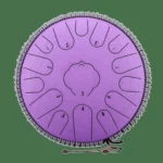 Steel tongue drum kulstofstål 15 toner 32 cm – C-dur – 11 farver