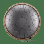 Steel tongue drum kulstofstål 15 toner 32 cm – C-dur – 11 farver