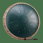 Steel tongue drum kulstofstål 15 toner 36 cm – C-dur – 11 farver