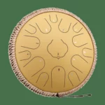 Steel tongue drum kulstofstål 15 toner 36 cm – C-dur – 11 farver