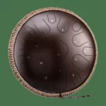 Steel tongue drum kulstofstål 15 toner 36 cm – C-dur – 11 farver