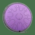 Steel tongue drum kulstofstål 15 toner 36 cm – C-dur – 11 farver