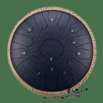 Steel tongue drum kulstofstål 15 toner 32 cm – C-dur – 11 farver
