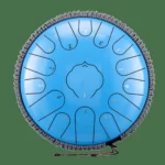Steel tongue drum kulstofstål 15 toner 32 cm – C-dur – 11 farver