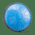 Steel tongue drum kulstofstål 15 toner 36 cm – C-dur – 11 farver
