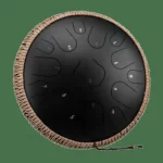 Steel tongue drum kulstofstål 15 toner 36 cm – C-dur – 11 farver